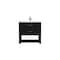 James Martin Vanities 36'' Single Vanity, Carbon Oak w/ 3 CM White Zeus Quartz Top D704-V36-CBO-3WZ - alternate 1